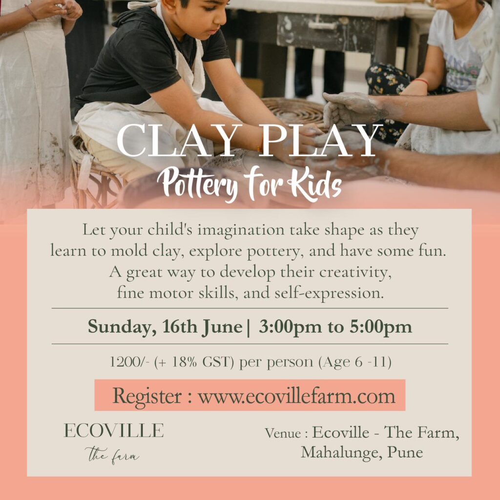 Pottery Workshop for Kids at Ecoville on 16th June